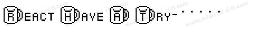 React Have A Try字体转换